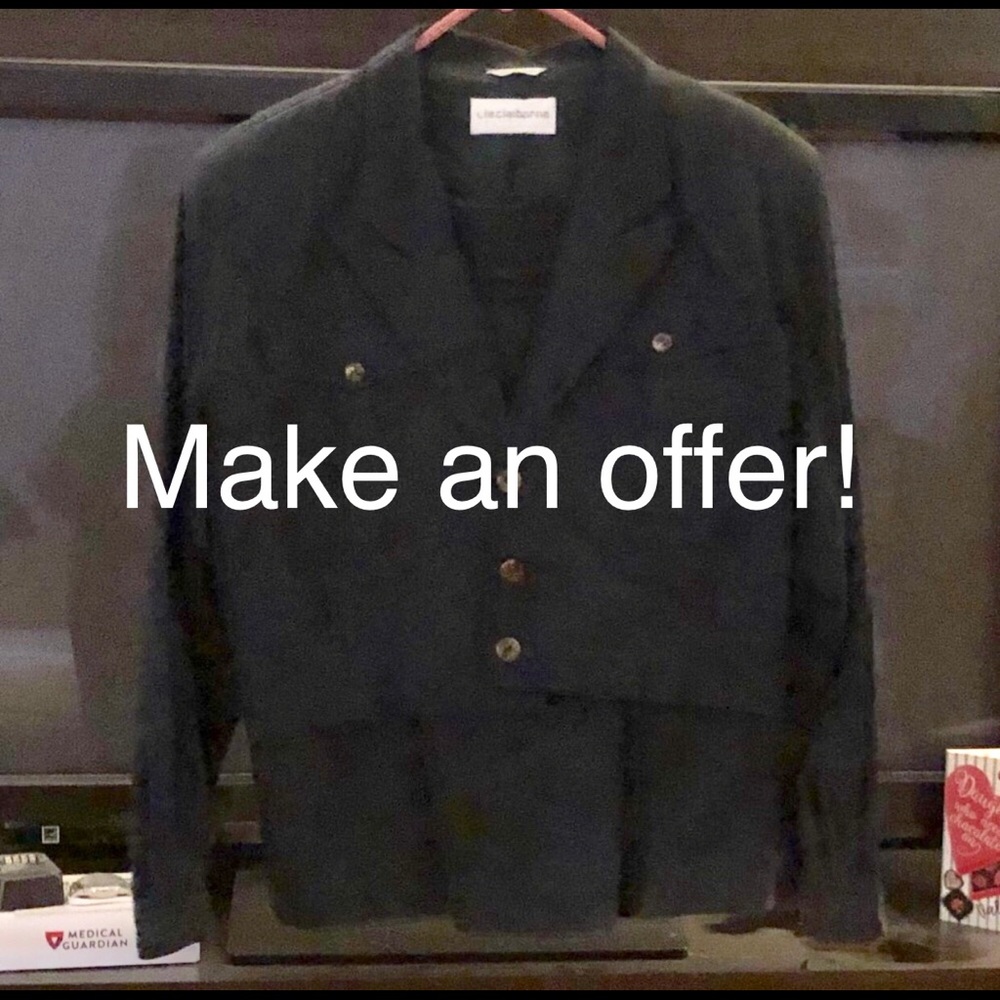 Liz Claiborne Cropped Jacket and Skirt